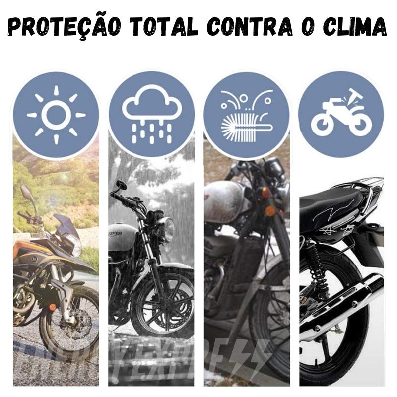 Capa para Motocicleta Impermeável com Trava