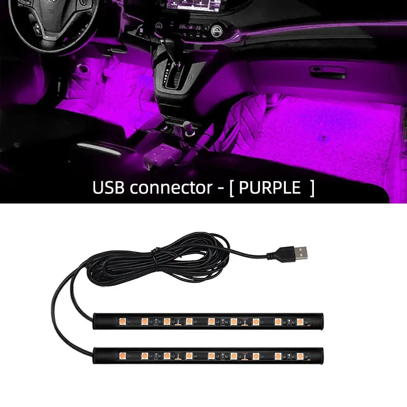 LumiFlex LED – Kit de Luz Ambiente USB para Interior de Carros
